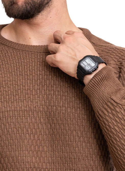 Wood - Design p00183 BS - Round Pullover - Khotwh